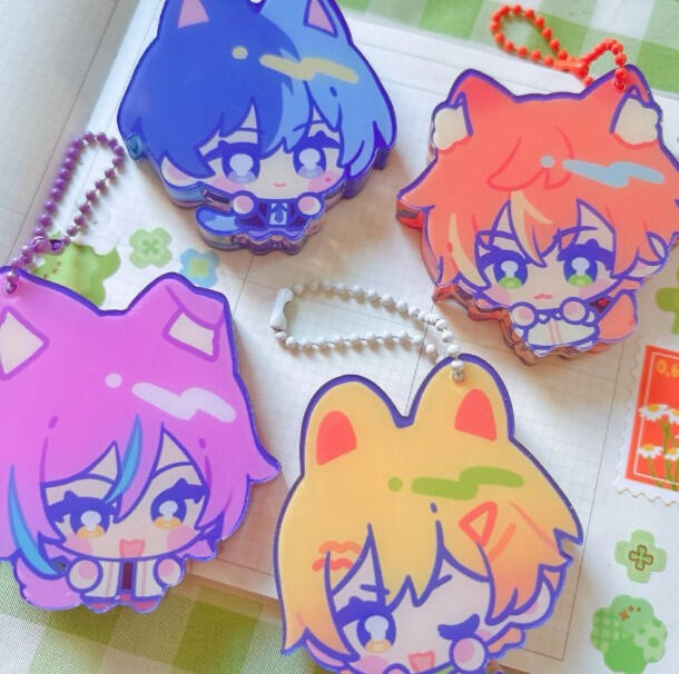 acrylic block standee charms