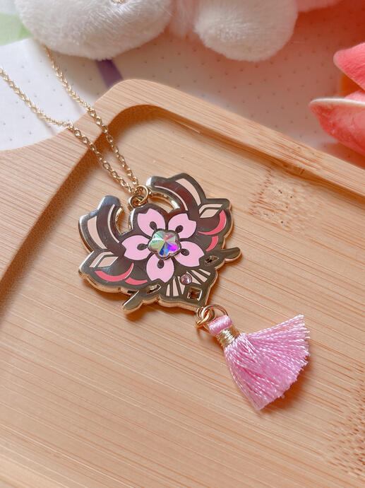 sakura blossom necklace